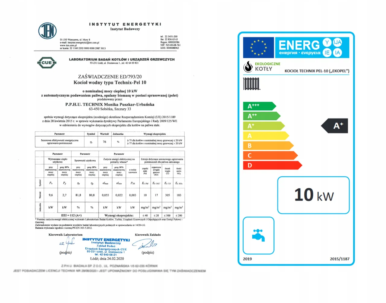 nowoczesny kocioł gazowy kondensacyjny etykieta energetyczna