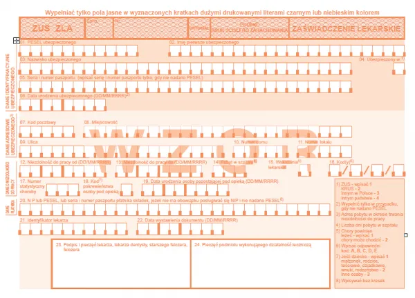 dentysta wystawiający zwolnienie lekarskie e-ZLA