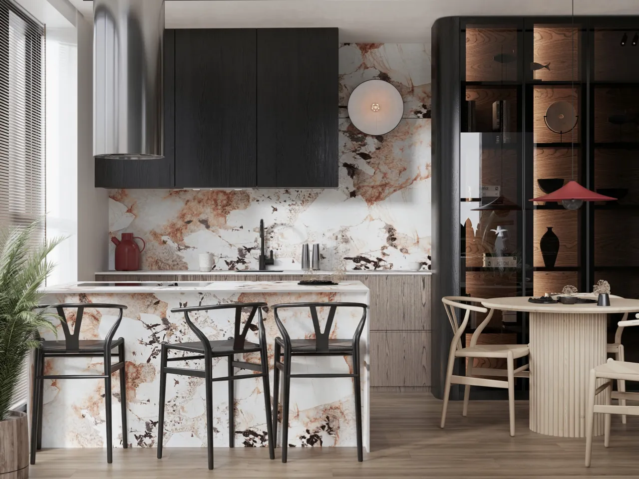 kuchnia total look spiek kwarcowy