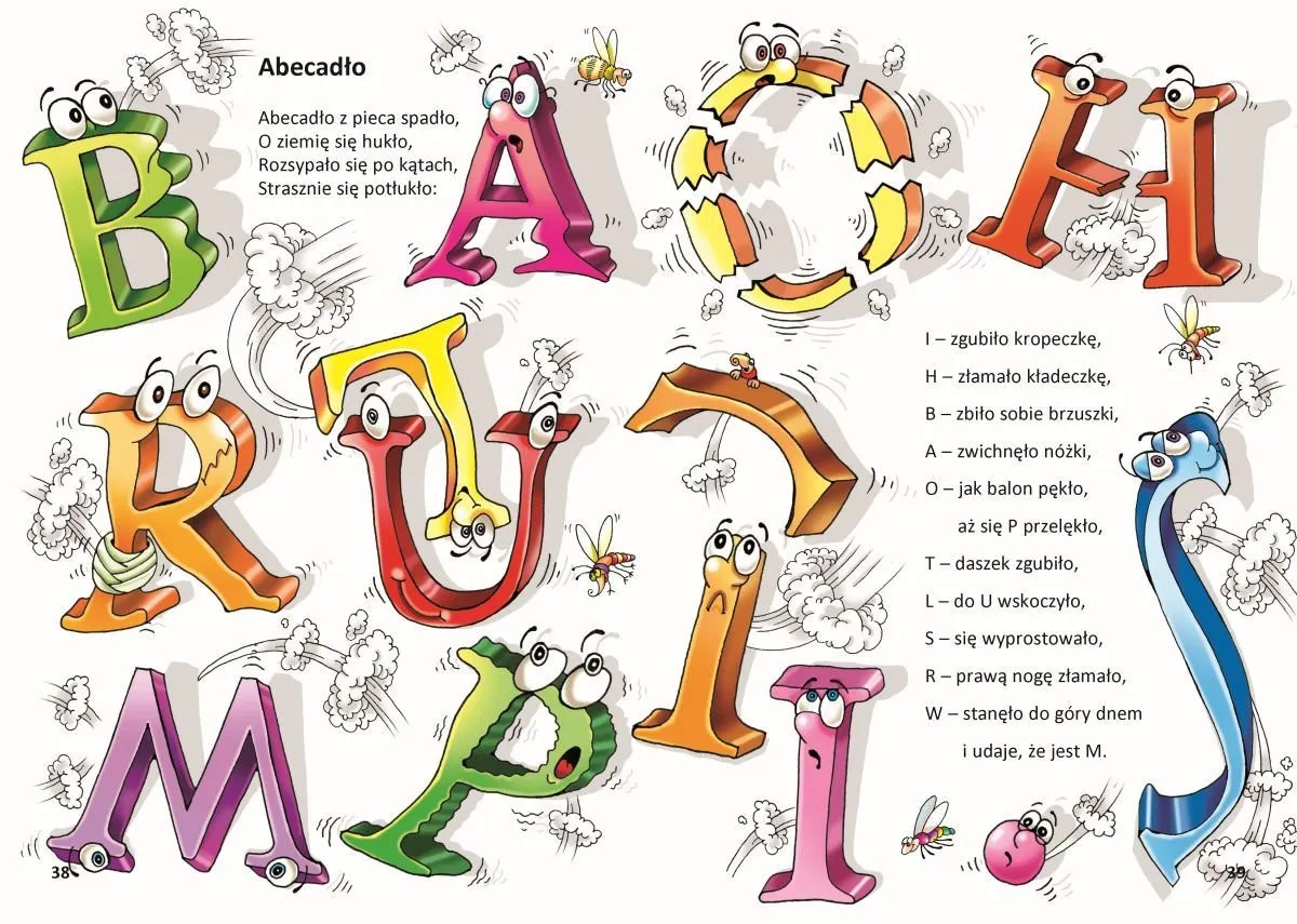 Abecadło z pieca spadło, litery B, A, C, H, R, U, M, P, I, T, L, S, W, O, A, H, I, B, C, R, U, M, P, I, T, L, S, W, O, A, H, I, B, C, R, U, M, P, I, T, L, S, W, O, A, H, I, B, C, R, U, M, P, I, T, L, S, W, O, A, H, I, B, C, R, U, M, P, I, T, L, S, W, O...