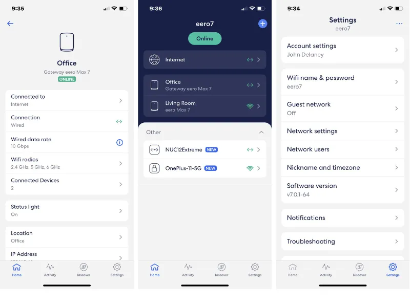 Mesh WLAN App Einstellungen