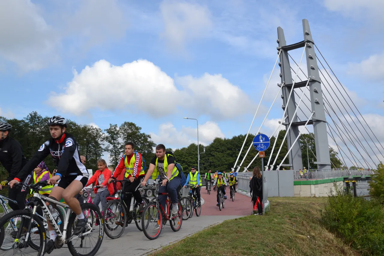 Rowerzyści na szlaku Green Velo