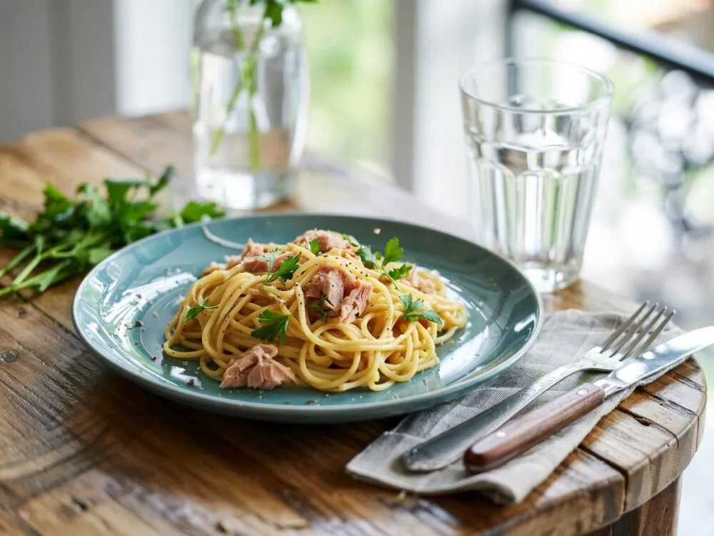 spaghetti z tuńczykiem wariacje