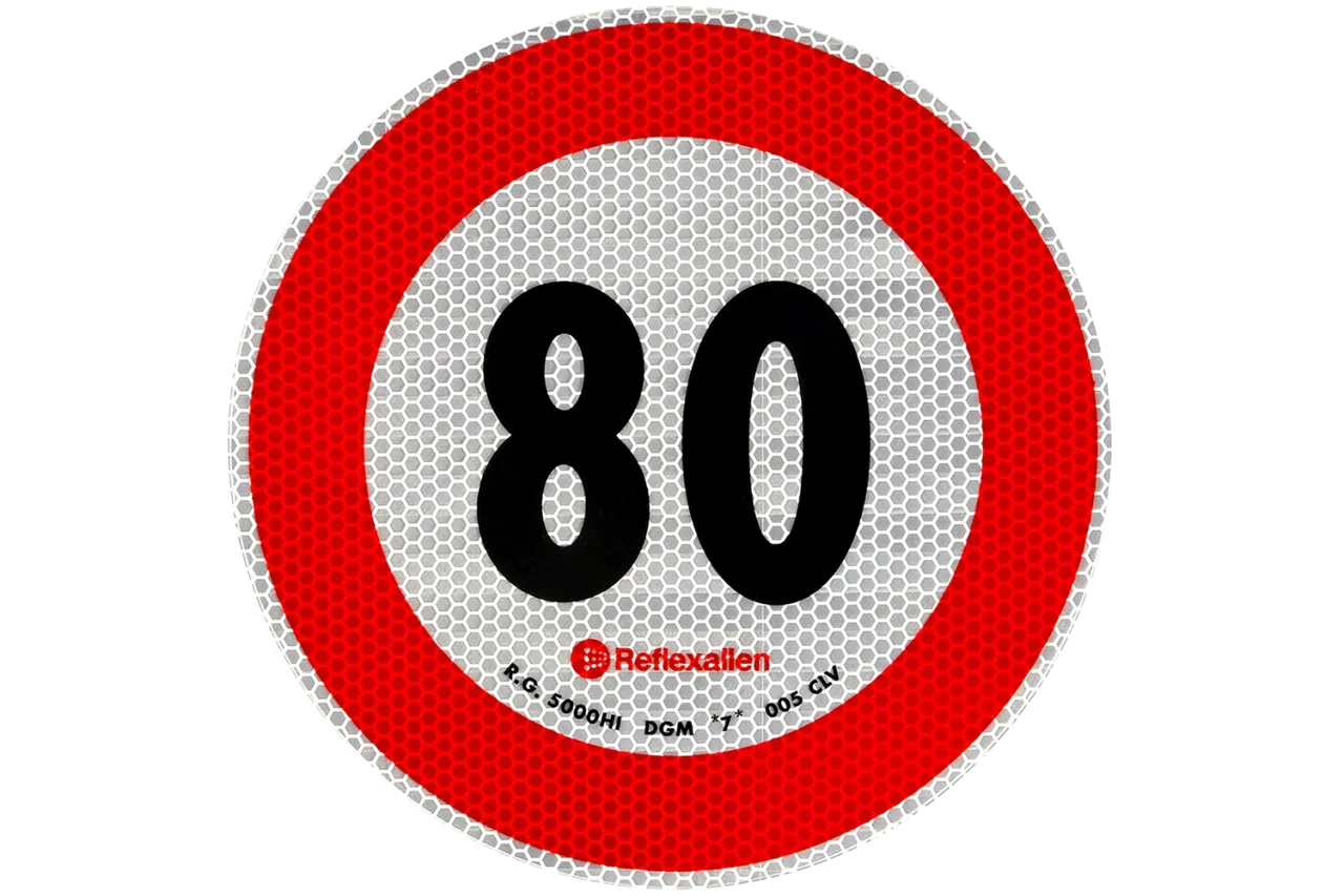 naklejka max 80 km/h na oponie dojazdowej