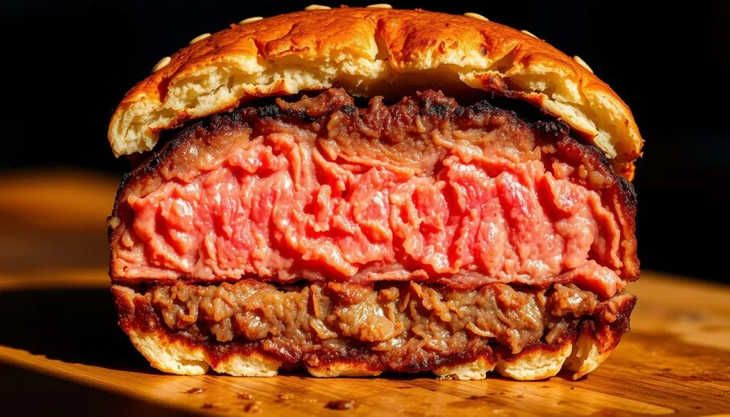 formowanie cienkich kotlet&oacute;w wołowych na burgera