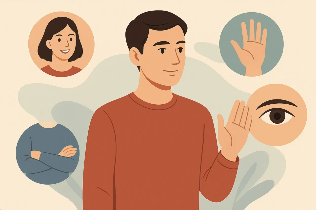 Mowa ciała w flircie, sygnały niewerbalne