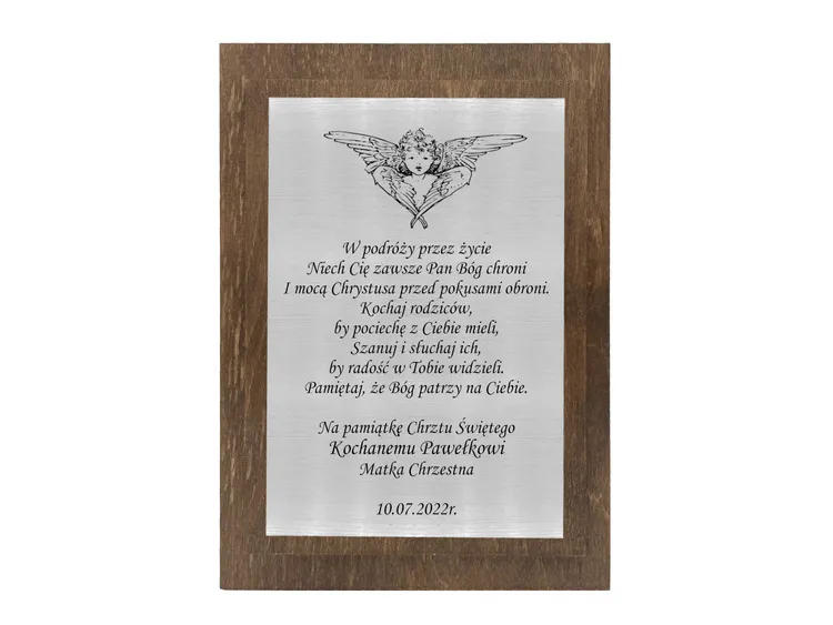 grawer na pamiątkę chrztu
