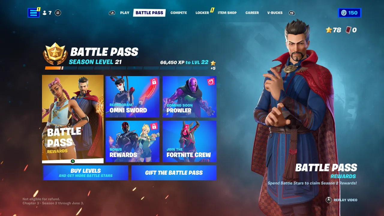 Fortnite Battle Pass rewards