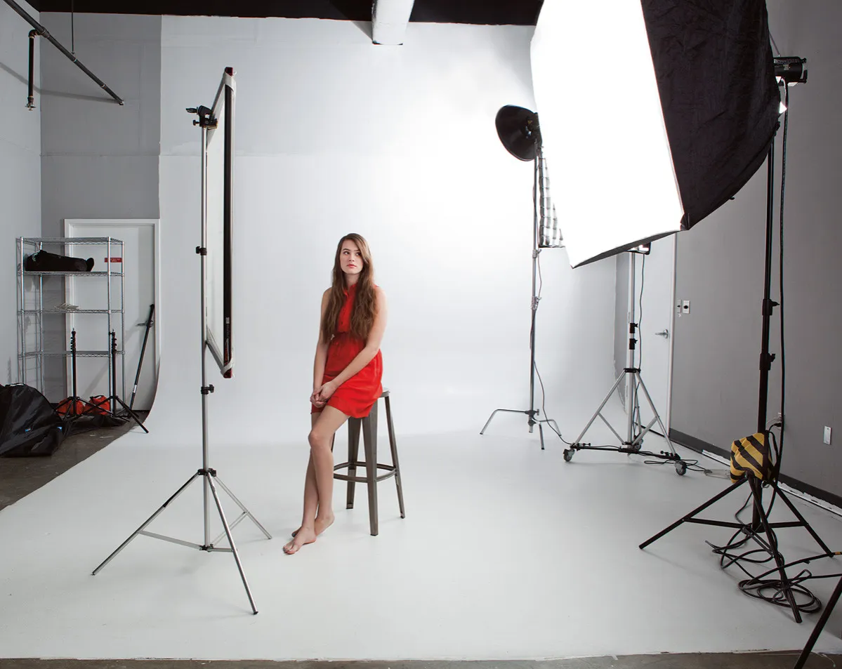 Oświetlenie białego tła fotografia