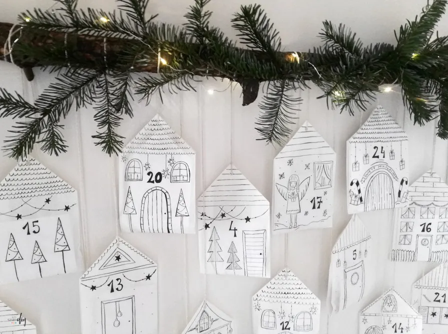 kalendarz adwentowy diy z papierowych torebek