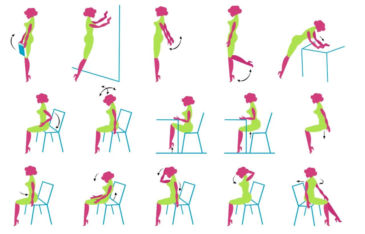 ćwiczenia profilaktyczne kręgosłupa ergonomia