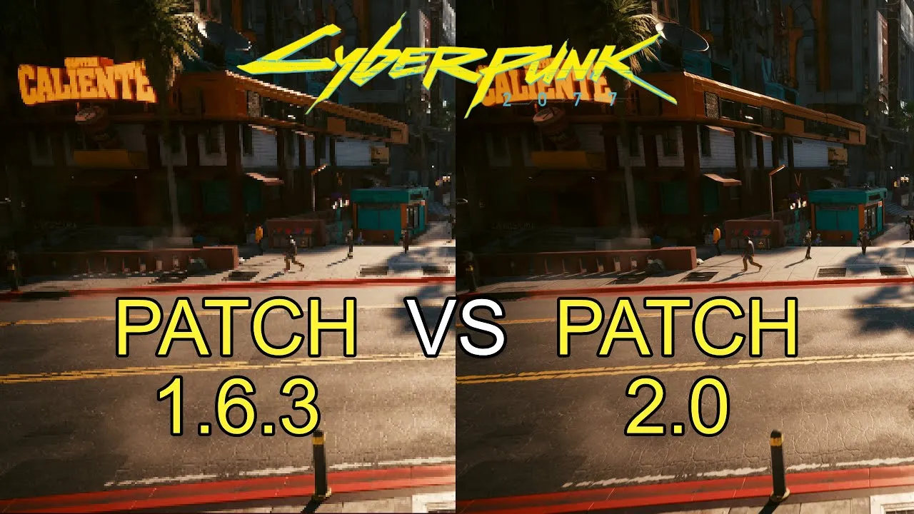 Cyberpunk 2077 update 2.0 comparison