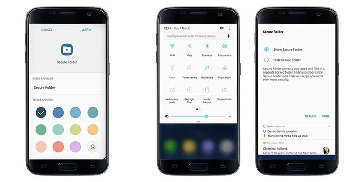 bezpieczny folder samsung