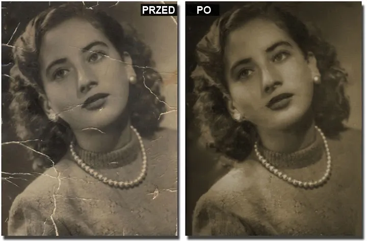 renowacja starych zdjęć przed powiększeniem