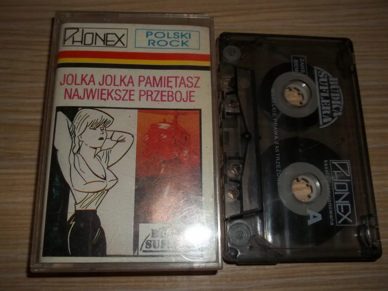 Kaseta z polskim rockiem 