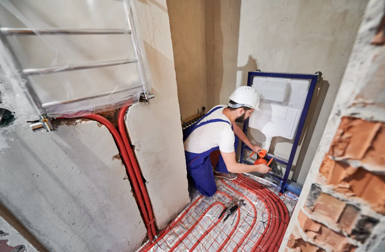 Wymiana pion&oacute;w w bloku mieszkalnym