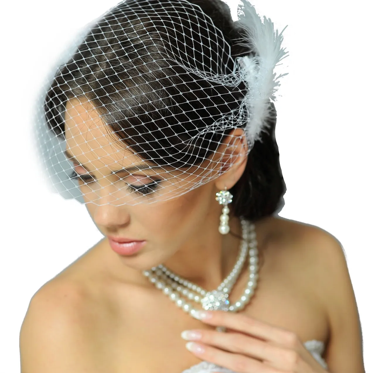 Fascynator toczek biżuteria do ślubu cywilnego