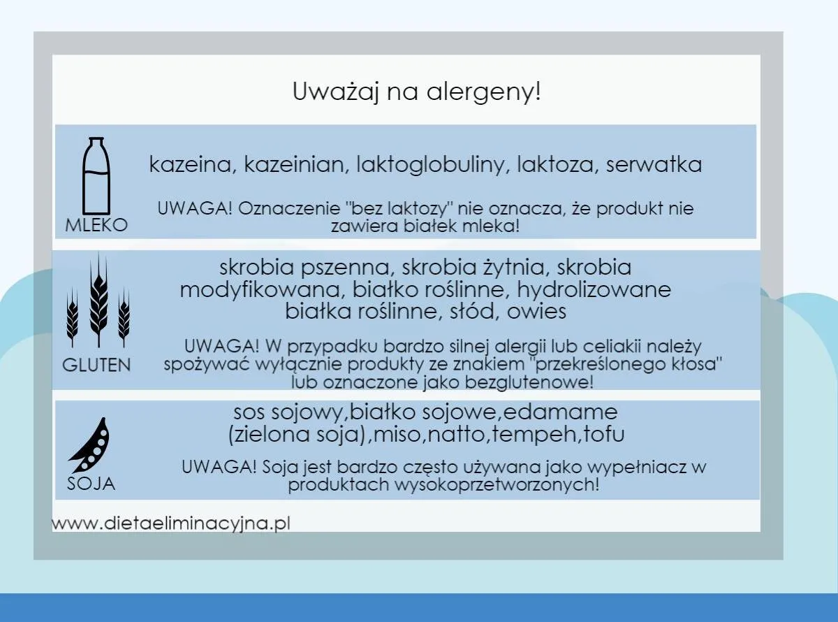 Informacja o alergenach: mleko, gluten (skrobia pszenna, żyto, owies), soja. Czy mleko sojowe ma gluten? Sprawdź skład!