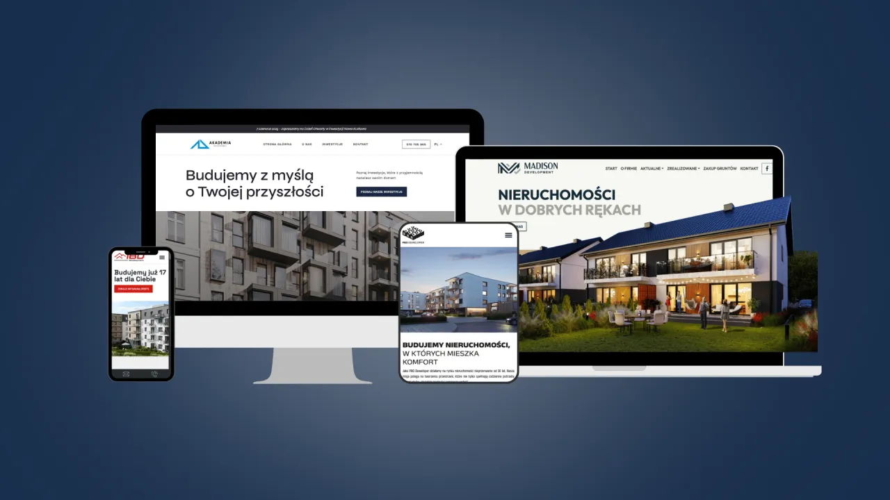 Profesjonalna oferta biznesowa dla dewelopera, prezentacja projekt&oacute;w