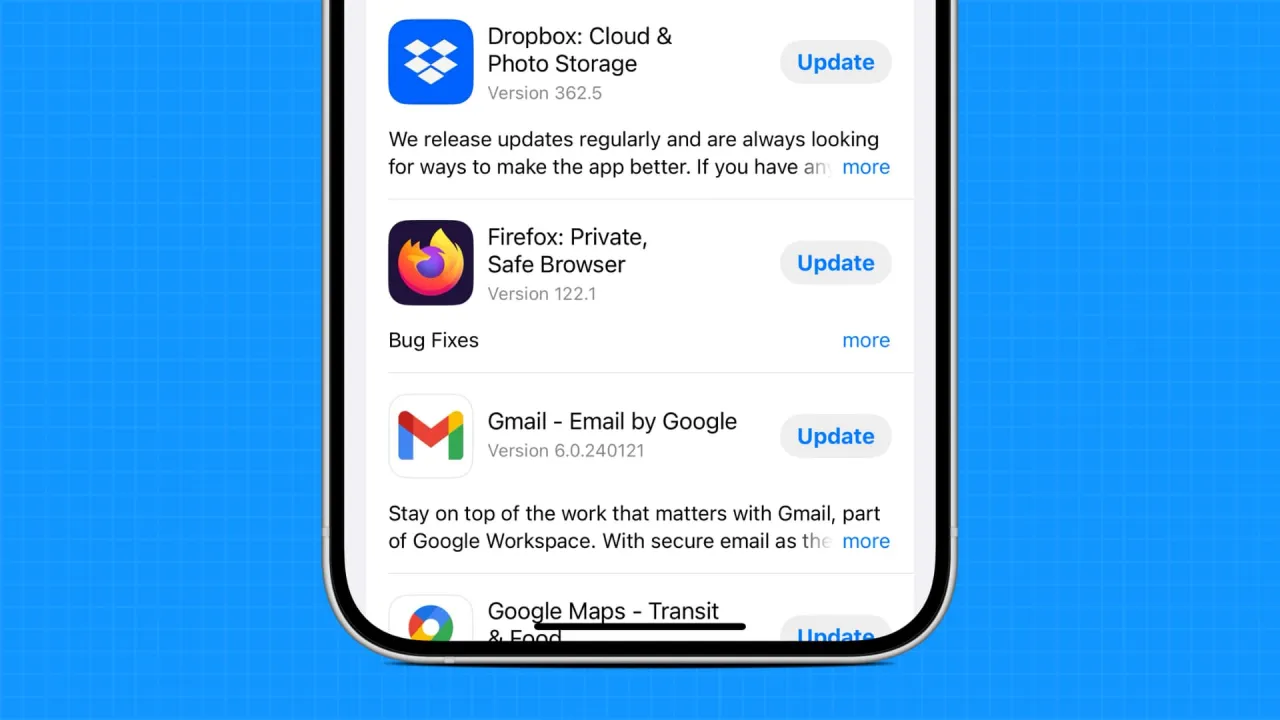 aktualizacja przeglądarki iphone app store
