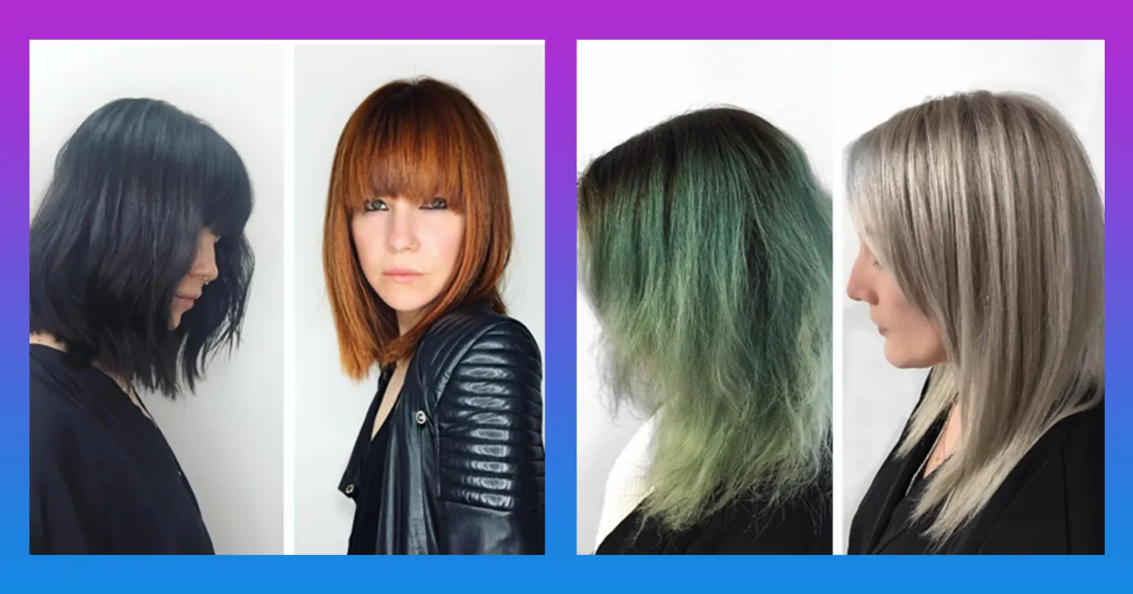 Vorher Nachher Haarfarben Transformation