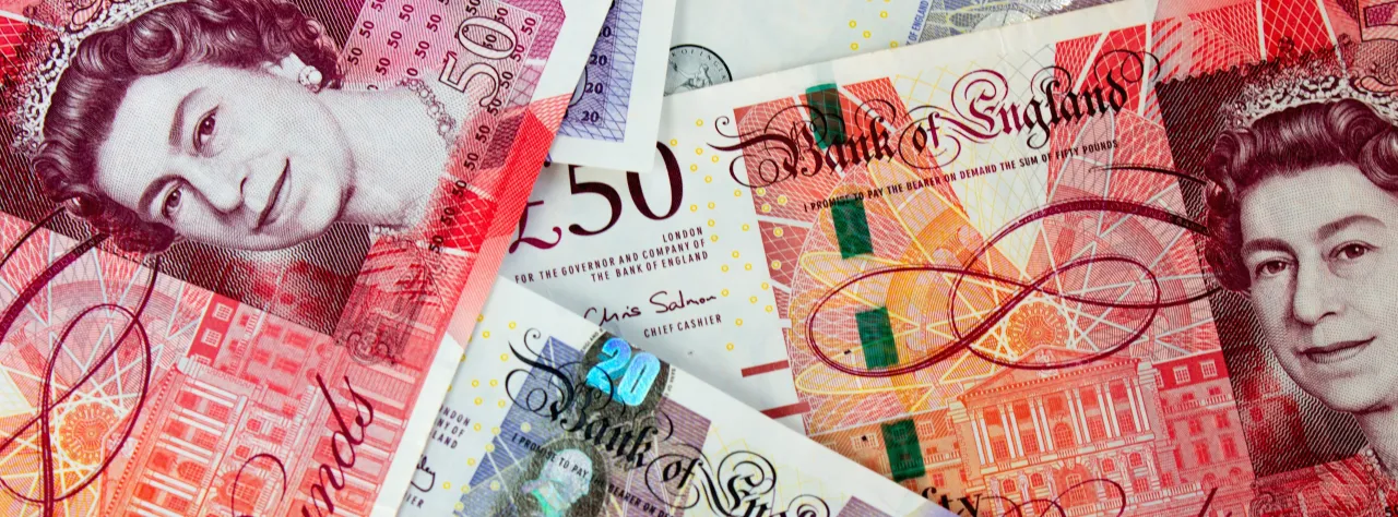 Wykres kursu funta szterlinga GBP historyczny