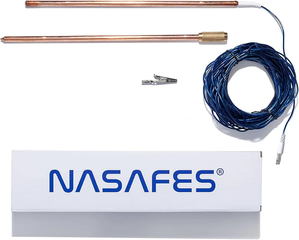 pręt uziemiający i przewód do agregatu