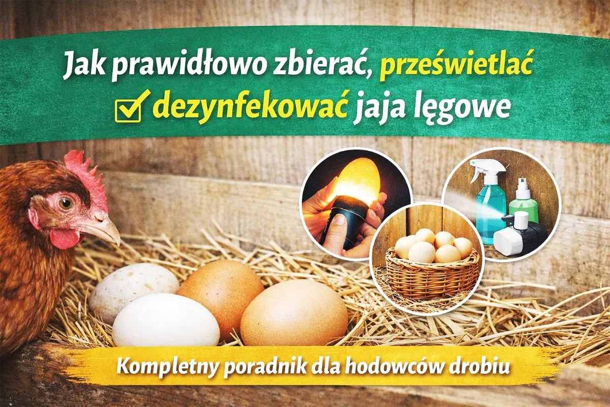 Kura obok jaj, poradnik o tym, jakie jajka do inkubatora, jak je prześwietlać i dezynfekować.