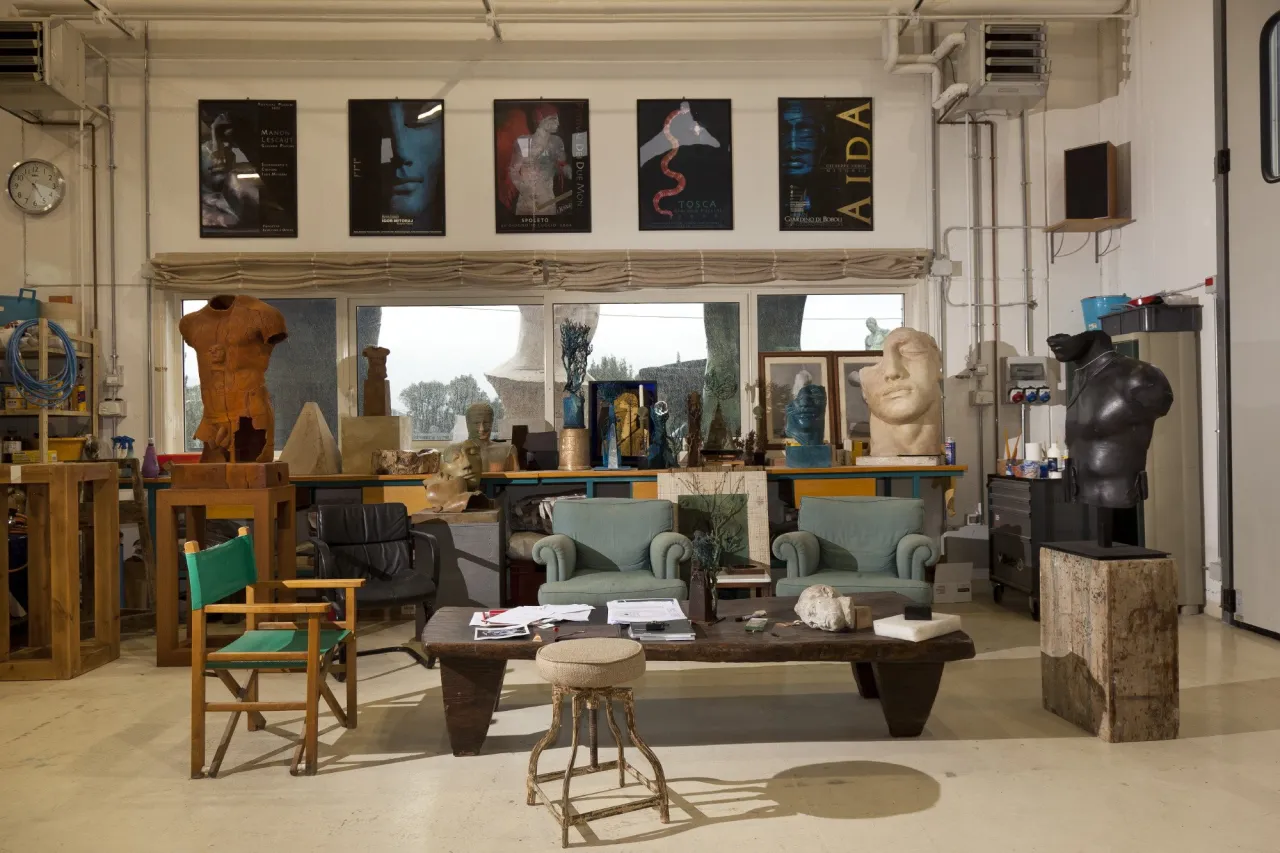 Igor Mitoraj pracownia Pietrasanta