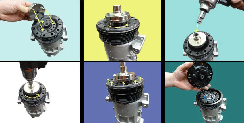 Narzędzia do demontażu sprzęgła klimatyzacji