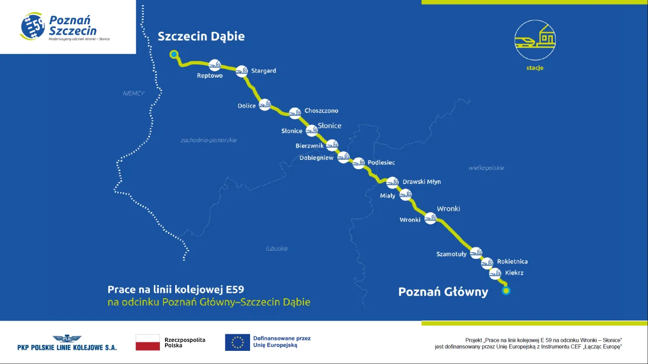 Modernizacja linii kolejowej E59 Poznań Szczecin