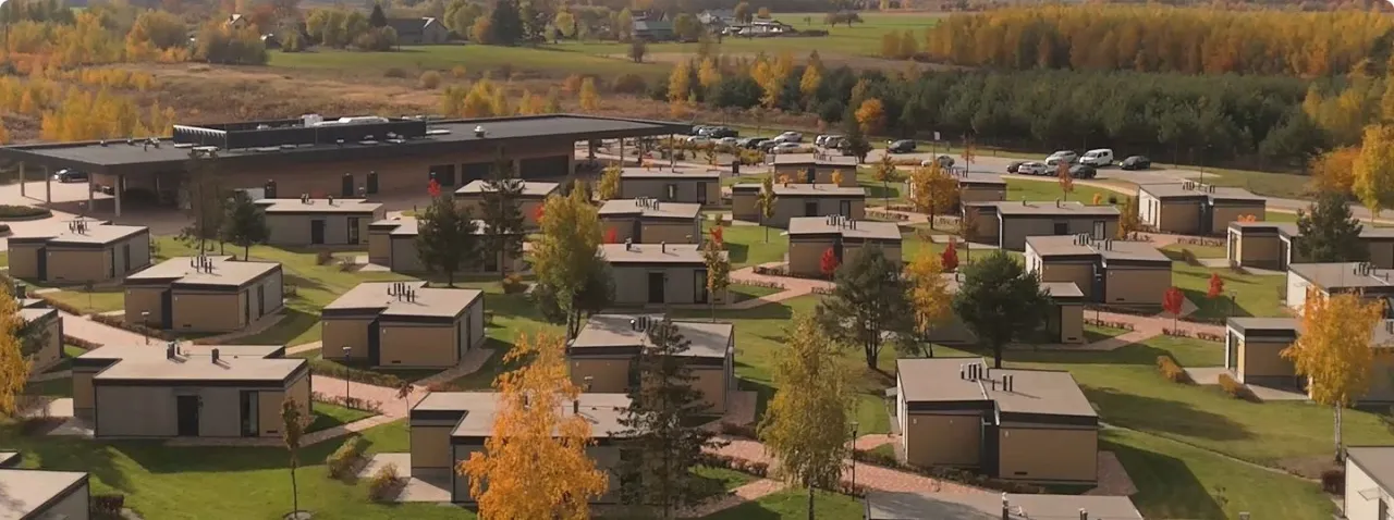 Suntago Village bungalowy widok z lotu ptaka