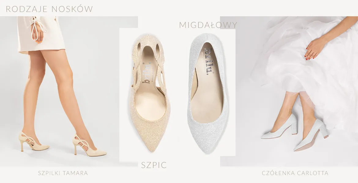 Rodzaje nosków w szpilkach