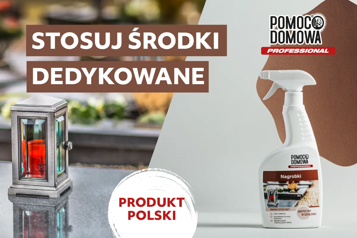Narzędzia i środki do czyszczenia nagrobka