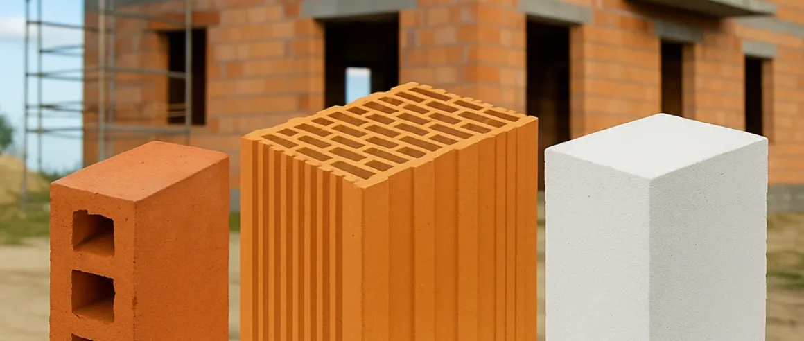 różne materiały ścienne budowa domu