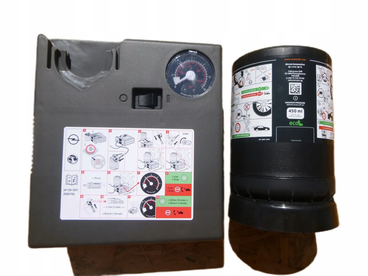 Opel Zafira C zestaw naprawczy do opon