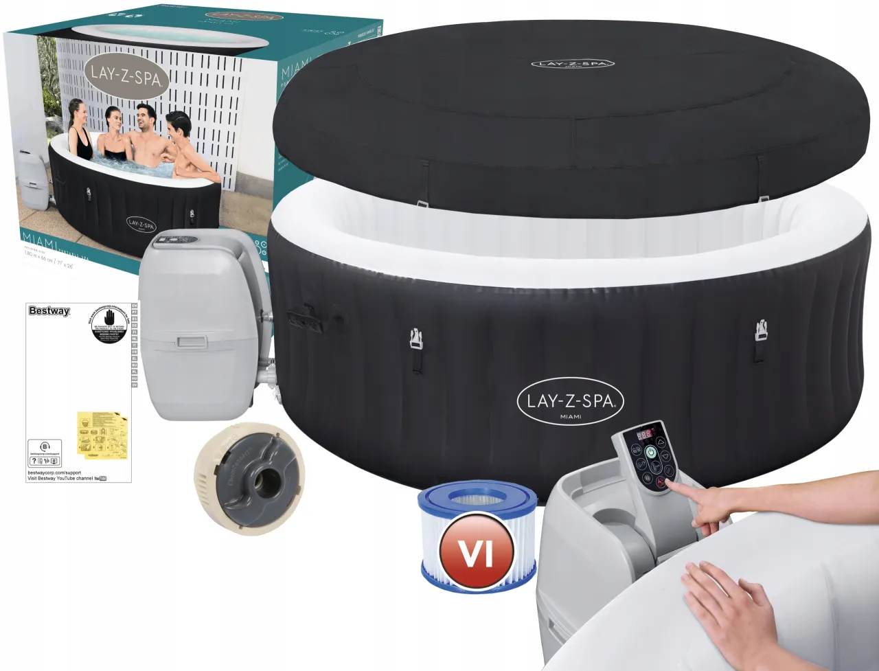 Lay-Z-Spa Miami na tarasie