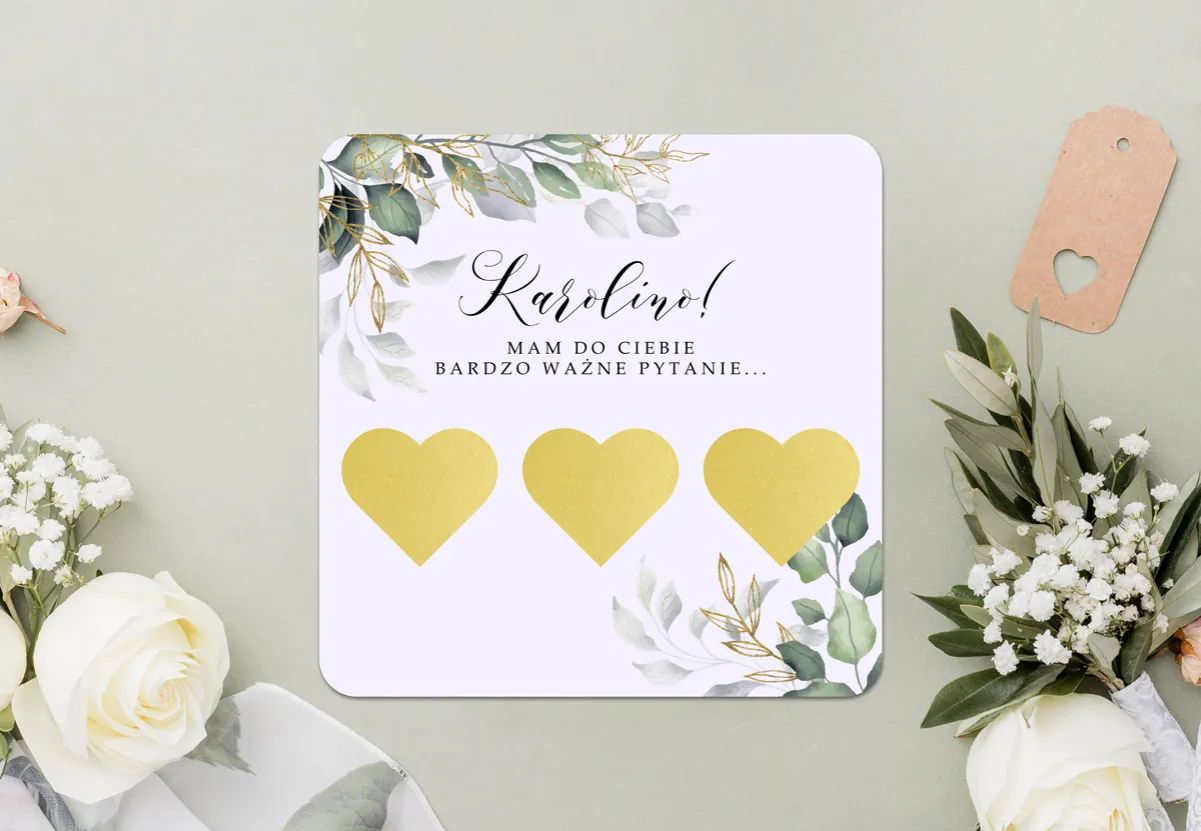 zestaw prezentowy dla świadkowej zdrapka