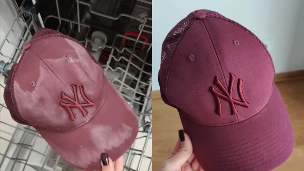 pranie ręczne czapki z daszkiem