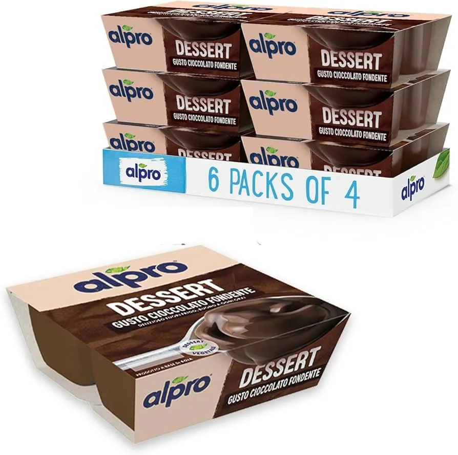 Alpro Dessert Cioccolato confezione e vasetti