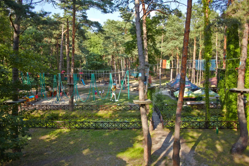 Park linowy Leśna Ryba Stara Jedlanka trasy dla dzieci