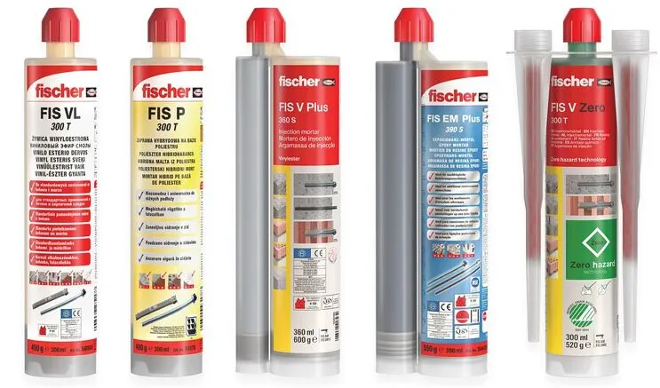 Rodzaje kotew chemicznych w tubach