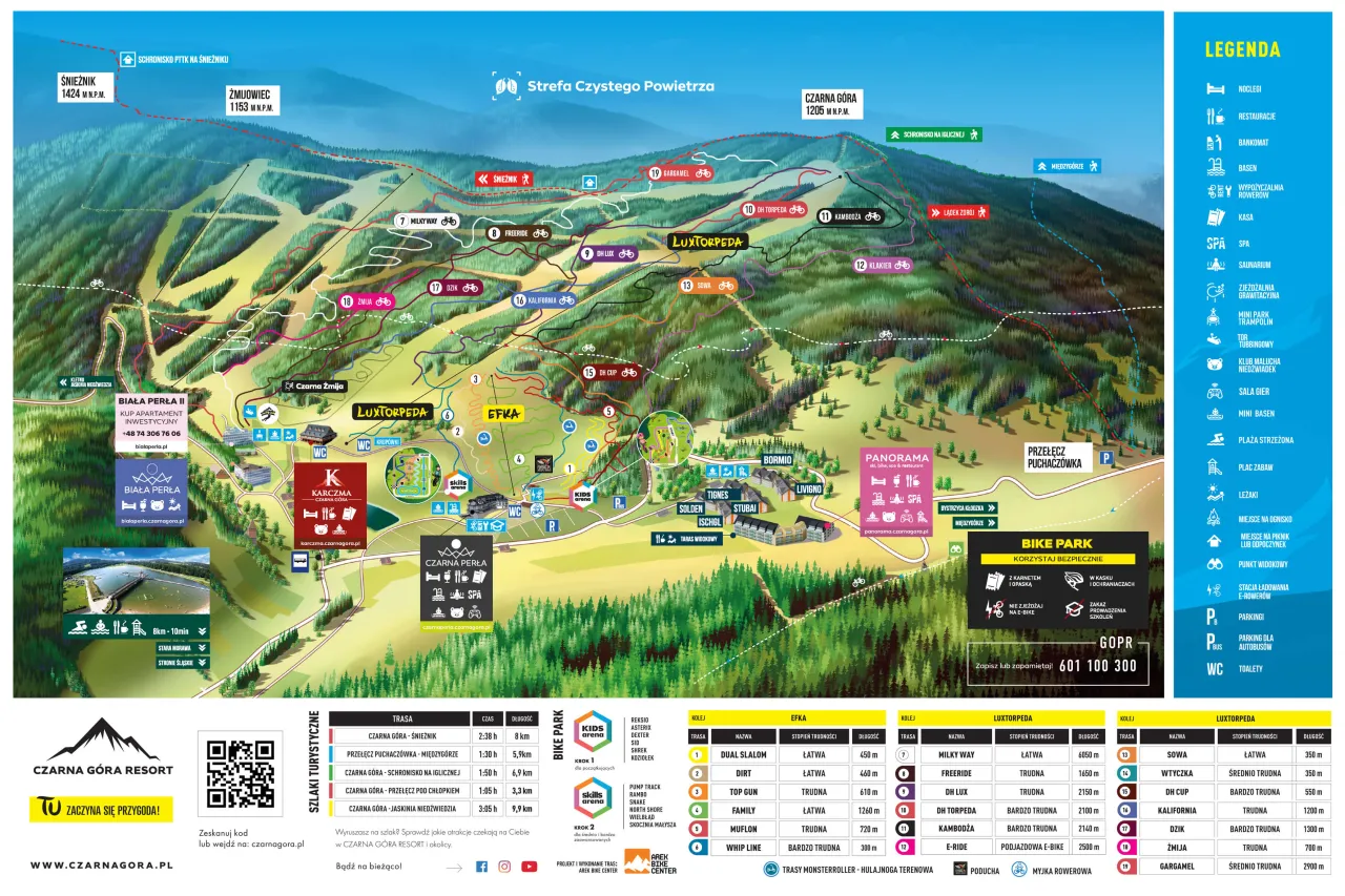 Czarna Góra Resort panorama zimą