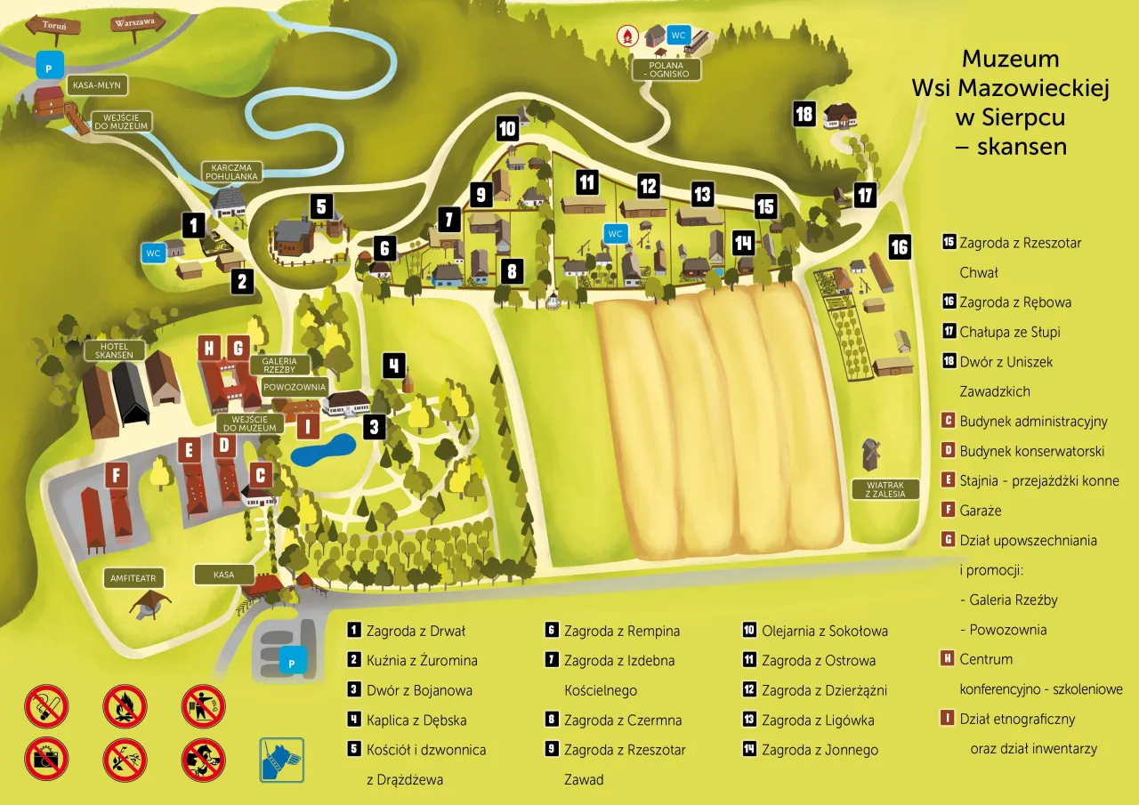 Skansen Sierpc wejście główne