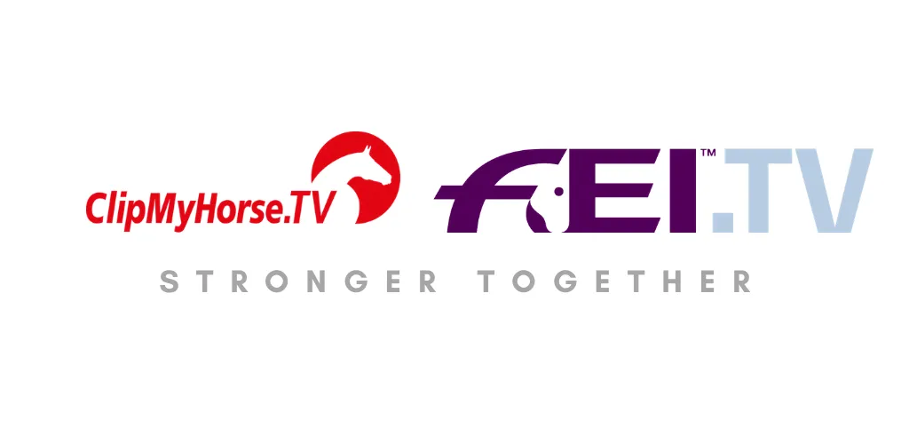 logo platform streamingowych jeździectwo FEI TV ClipMyHorse TV