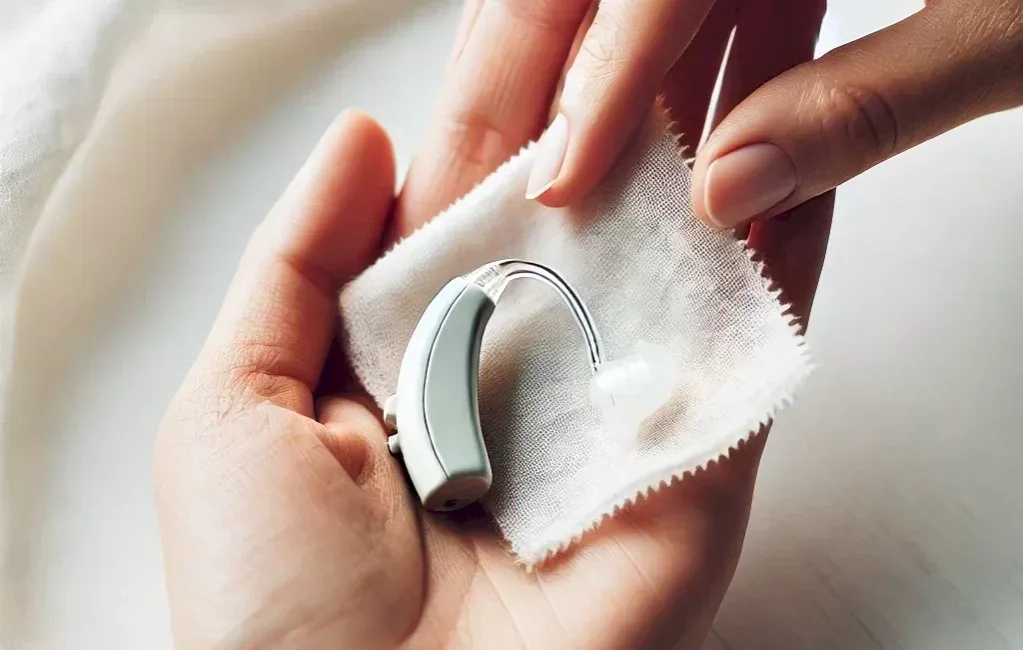 Czyszczenie aparatu słuchowego, narzędzia do czyszczenia aparatu słuchowego, wymiana filtra w aparacie słuchowym