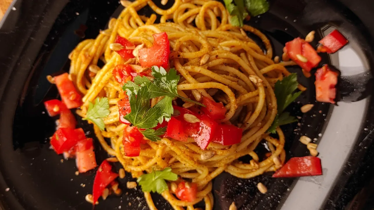 dodatki do spaghetti aglio olio pomidorki