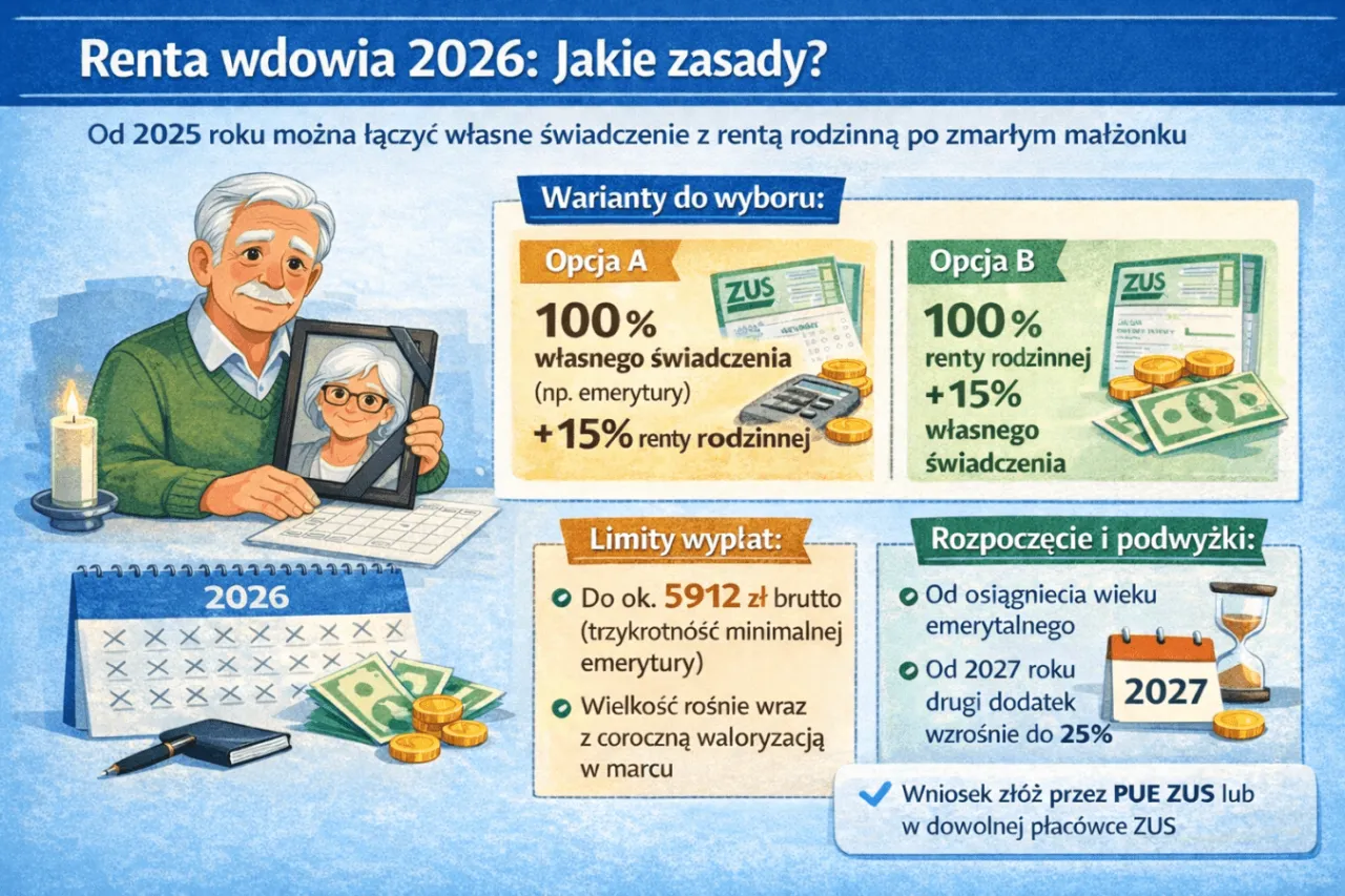 Rodzaje rent w Polsce infografika