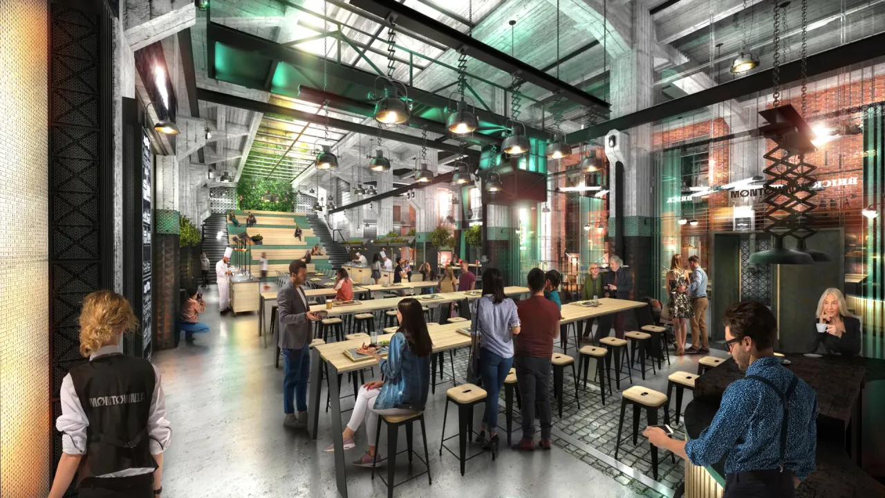 Food hall Gdańsk, Montownia lub Słony Spichlerz wnętrze