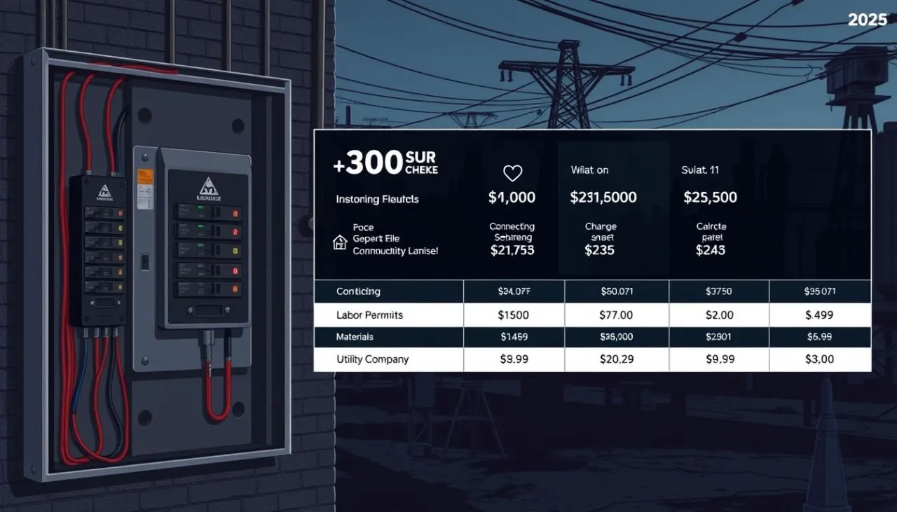 tabela koszt&oacute;w podłączenia siły w bloku